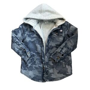 Size 5 Appaman Camo Denim Sweatshirt Jacket